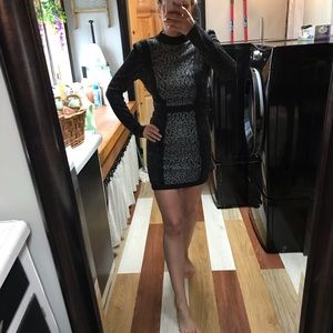 Bebe Mini Long Sleeve Dress